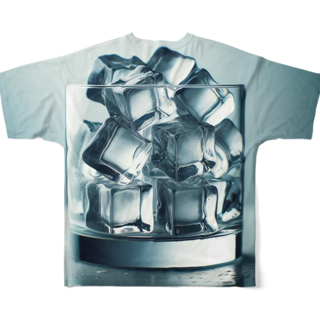 SALVADORSのSquare Ice Cubes All-Over Print T-Shirt :back