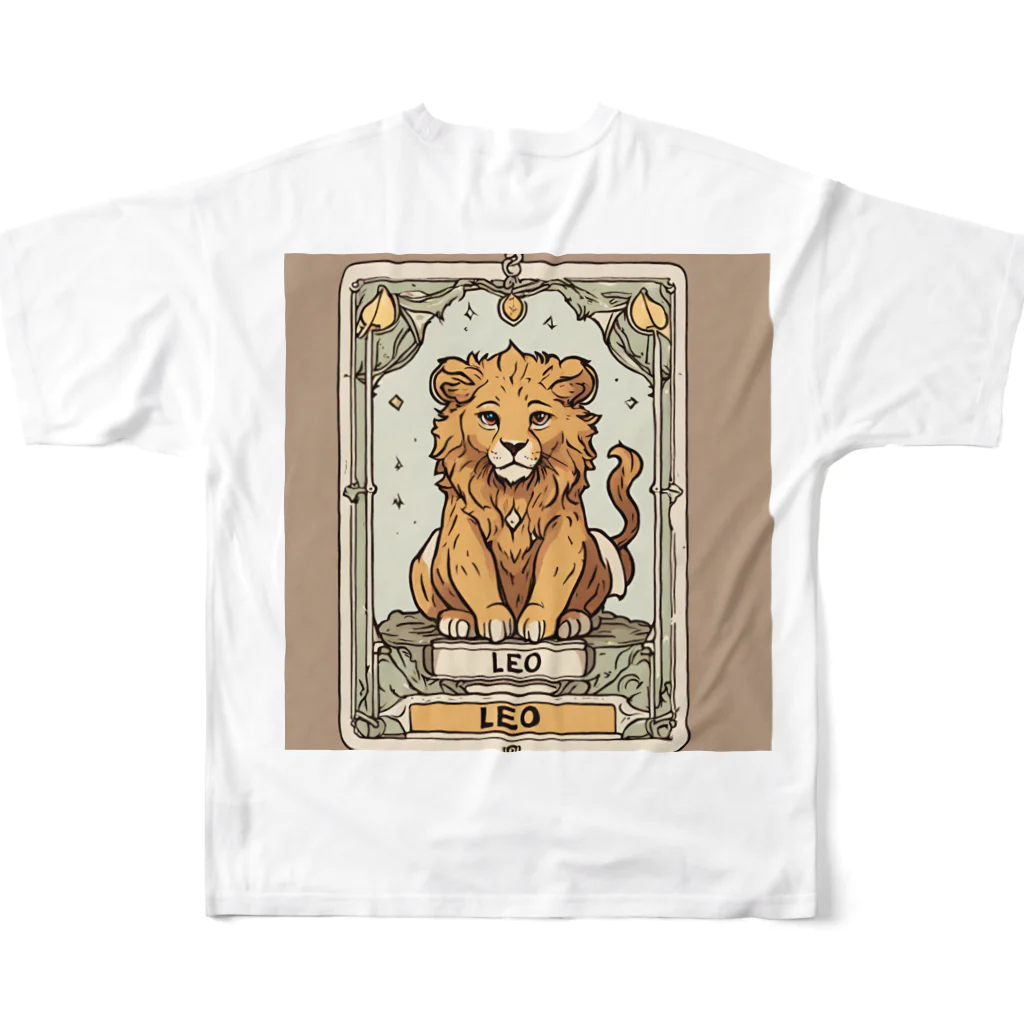 fortune-starsの可愛い獅子座 フルグラフィックTシャツの背面