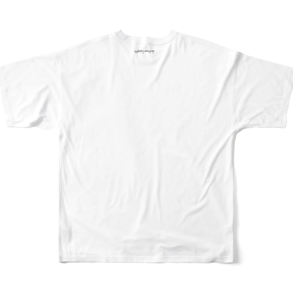 GOATのドローイング フルグラフィックTシャツの背面