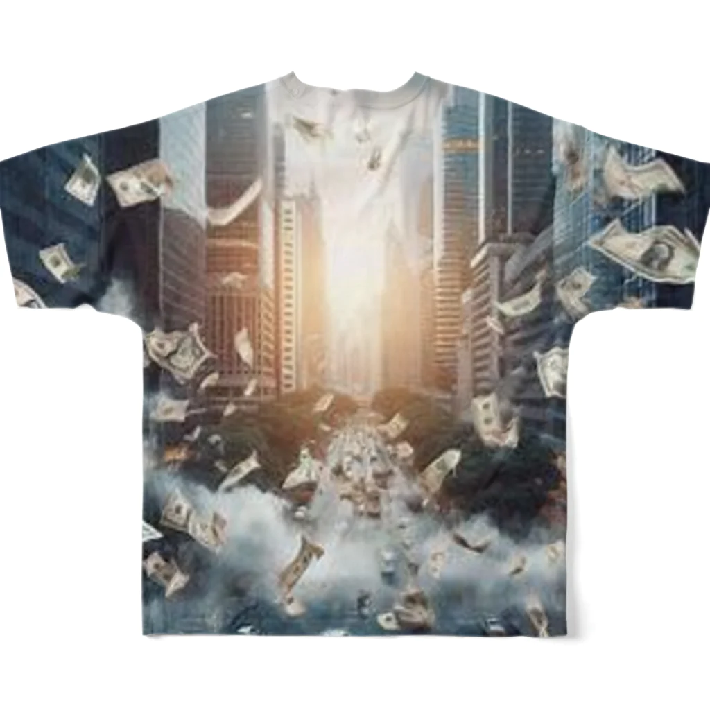 yeagerのmoney All-Over Print T-Shirt :back