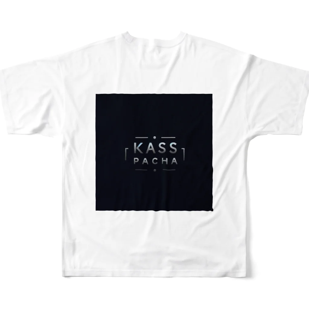 Kass Pachaストアの都会のバレリーナ フルグラフィックTシャツの背面