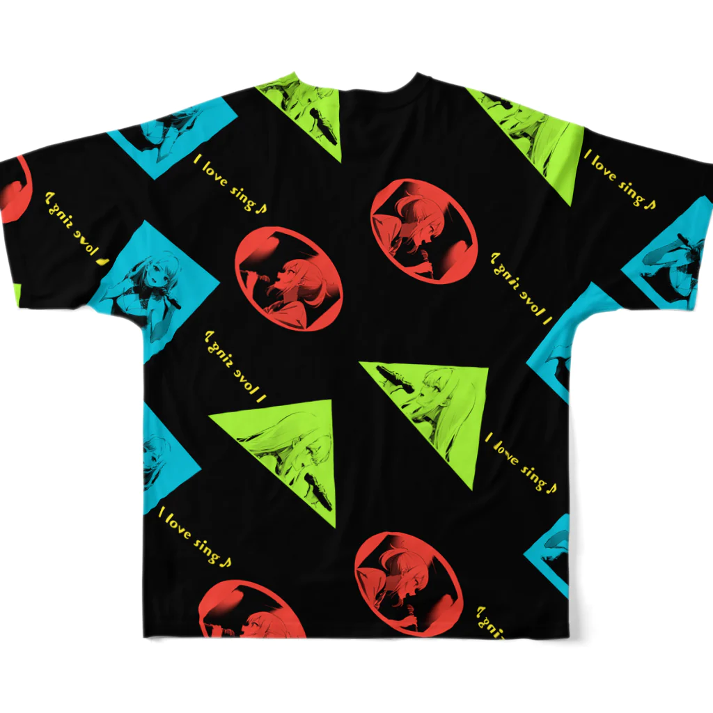 アズナselectのazuna-2nd フルグラフィックTシャツの背面