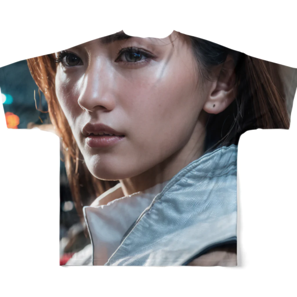 ken16のジェーンちゃん All-Over Print T-Shirt :back