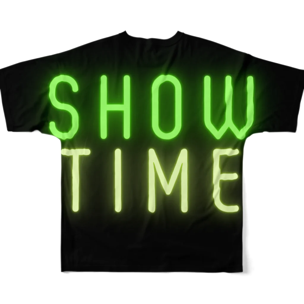 ウェブエンパイアのSHOW TIME（ショータイム） フルグラフィックTシャツの背面