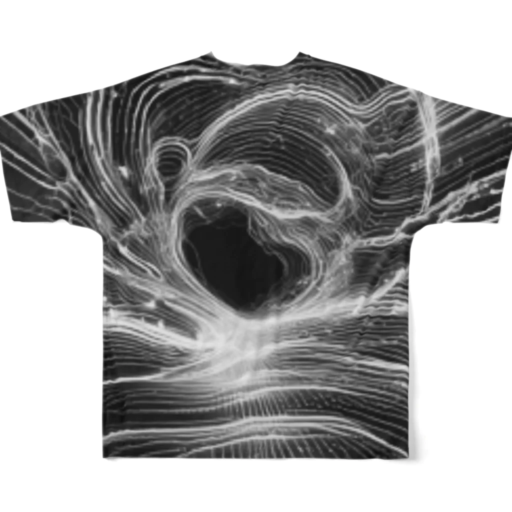 ニュートラルノードの✨ cosmic void✨ フルグラフィックTシャツの背面