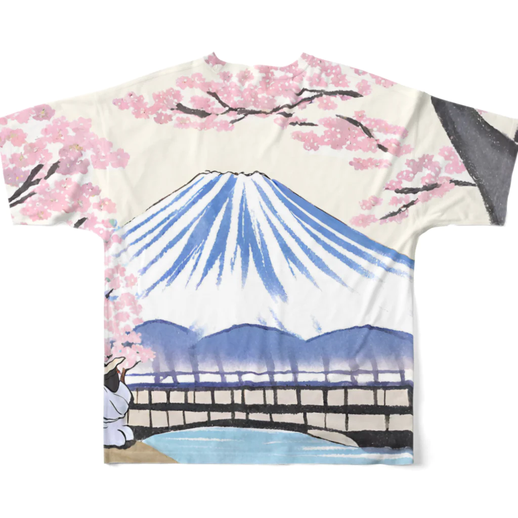 DAIKINGの富士ザクラ フルグラフィックTシャツの背面