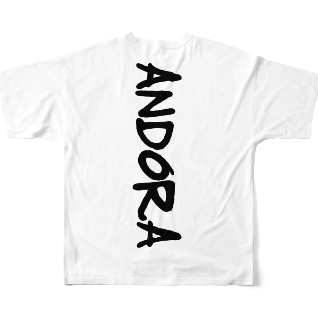 ANDORAのANDORA フルグラフィックTシャツの背面