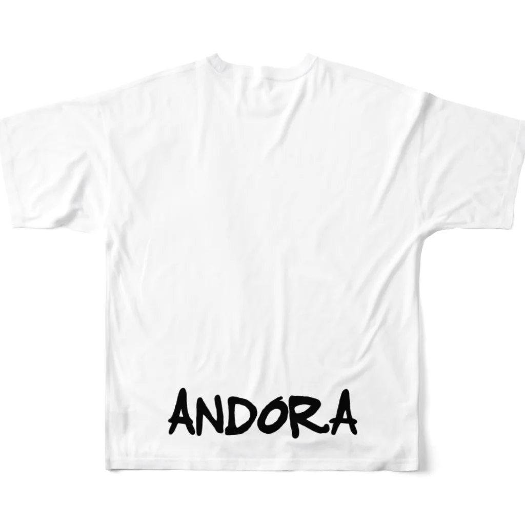 ANDORAの花を買いに フルグラフィックTシャツの背面