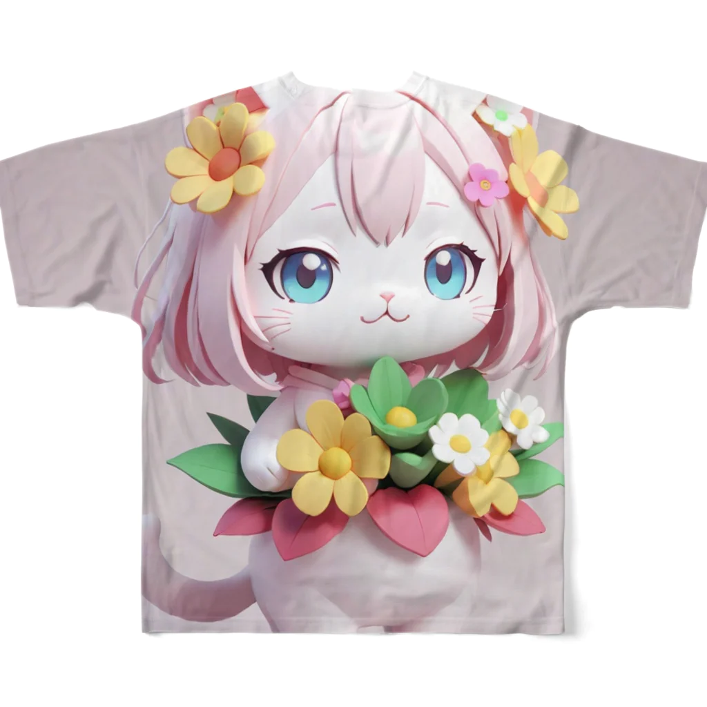 Raindanceのゆるキャット　No.1 フルグラフィックTシャツの背面