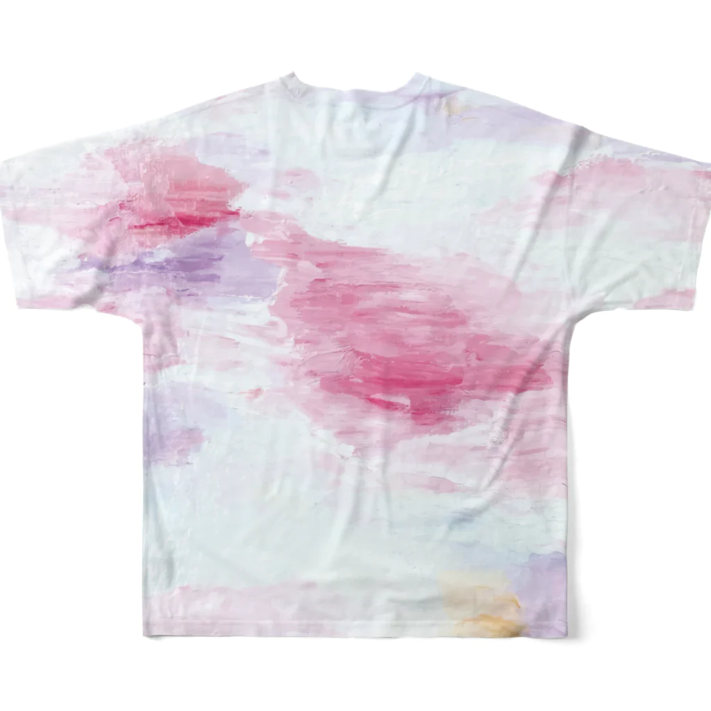 Akya_Artworksのあわぐも All-Over Print T-Shirt :back