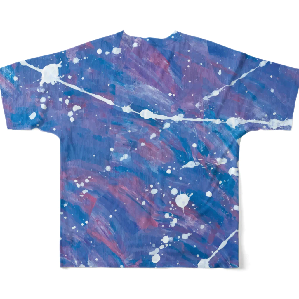 Akya_Artworksの惑星 All-Over Print T-Shirt :back