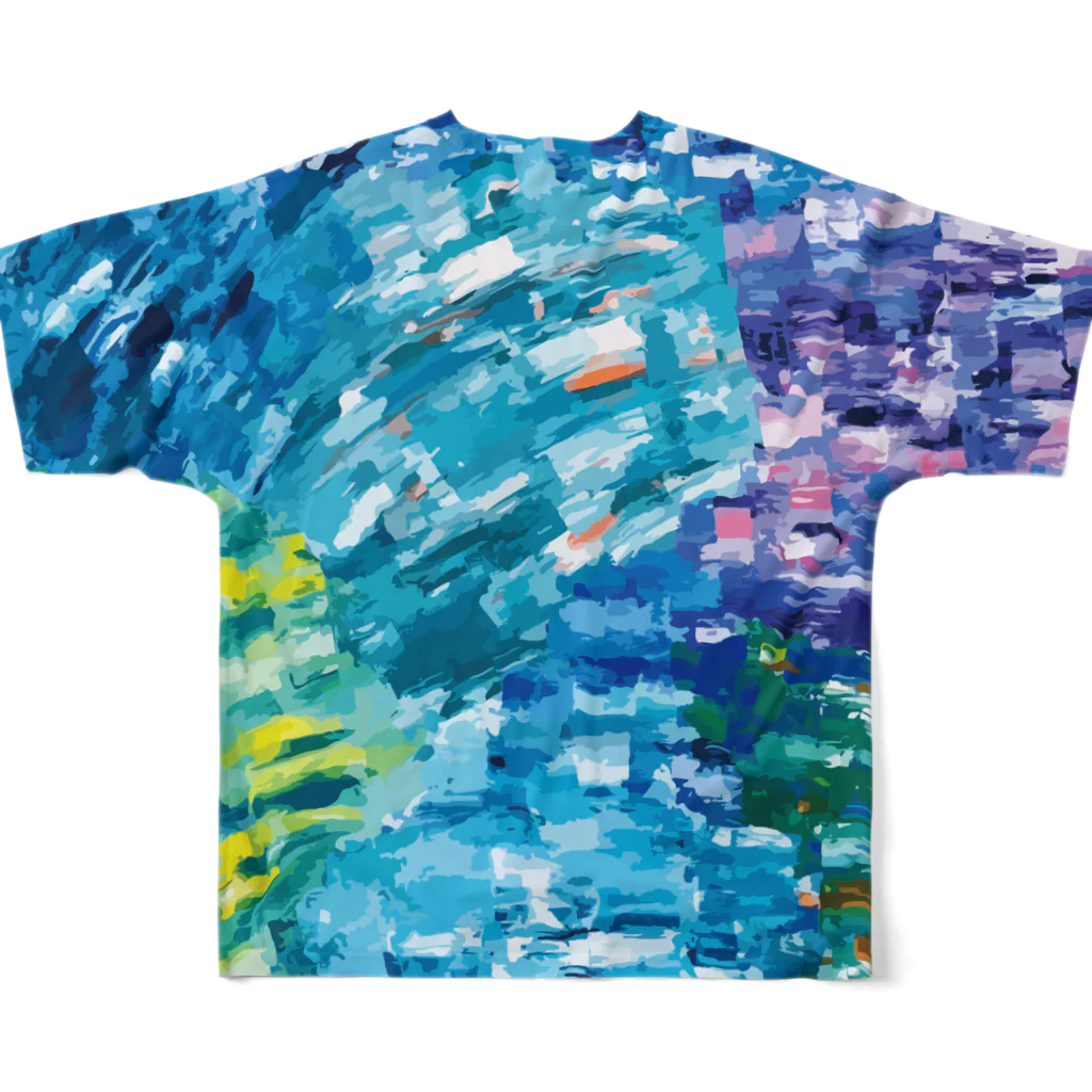 Akya_ArtworksのSeven seas All-Over Print T-Shirt :back