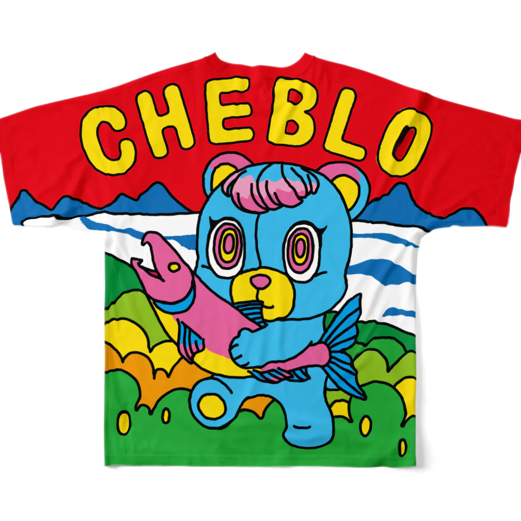 CHEBLOのSAKEKUMA フルグラフィックTシャツの背面