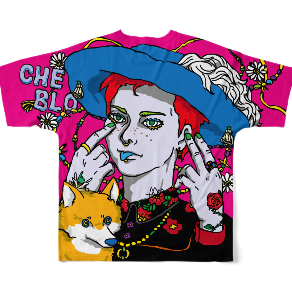 CHEBLOのCHEB‘O’ All-Over Print T-Shirt :back