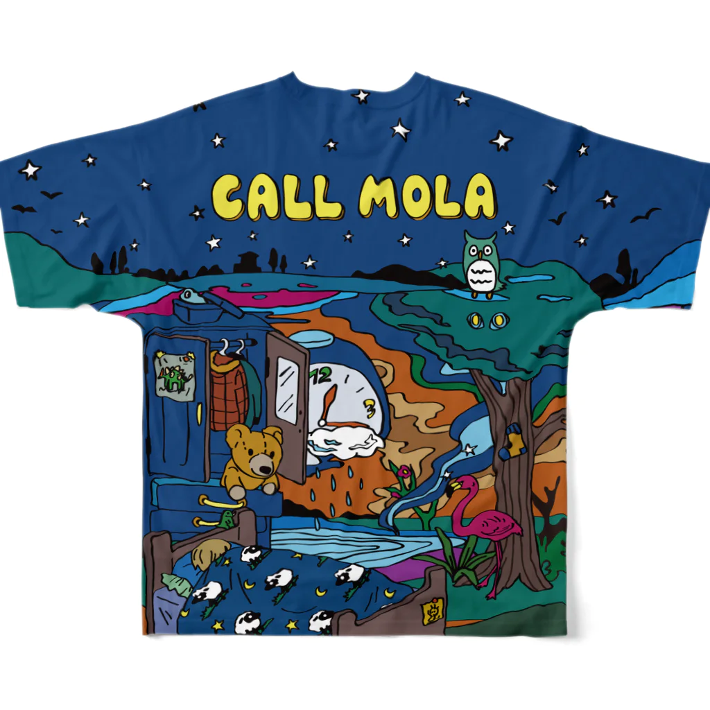 CHEBLOのCALL MOLA フルグラフィックTシャツの背面