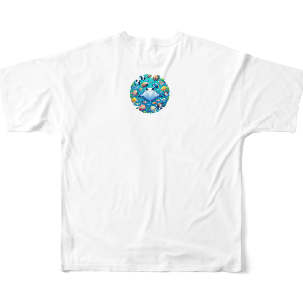 パパリスのOceanズ フルグラフィックTシャツの背面