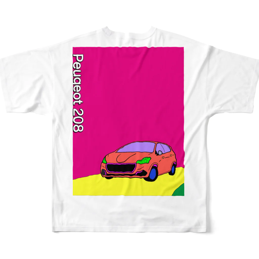 Car-to-Wearのp.o.p. 208 フルグラフィックTシャツの背面