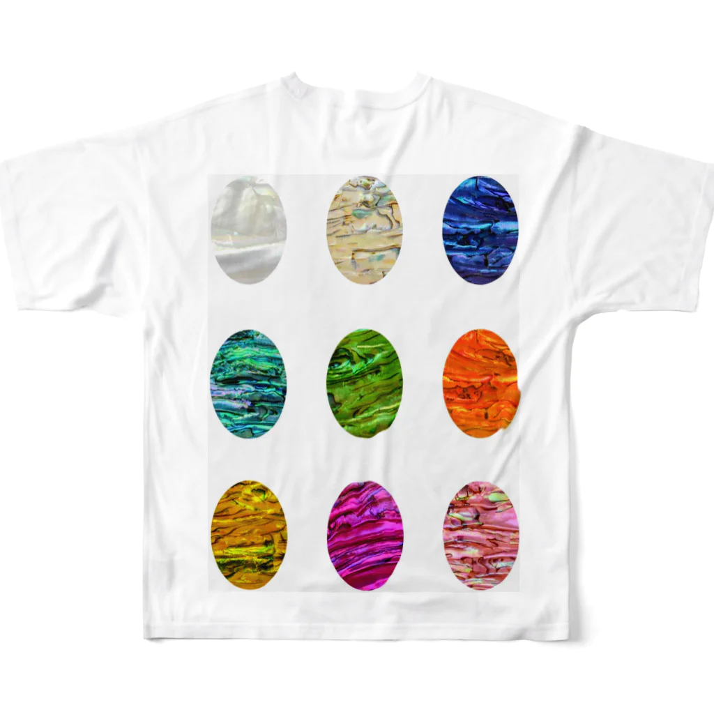 yurisacinの迷彩柄（１３)　縦 All-Over Print T-Shirt :back