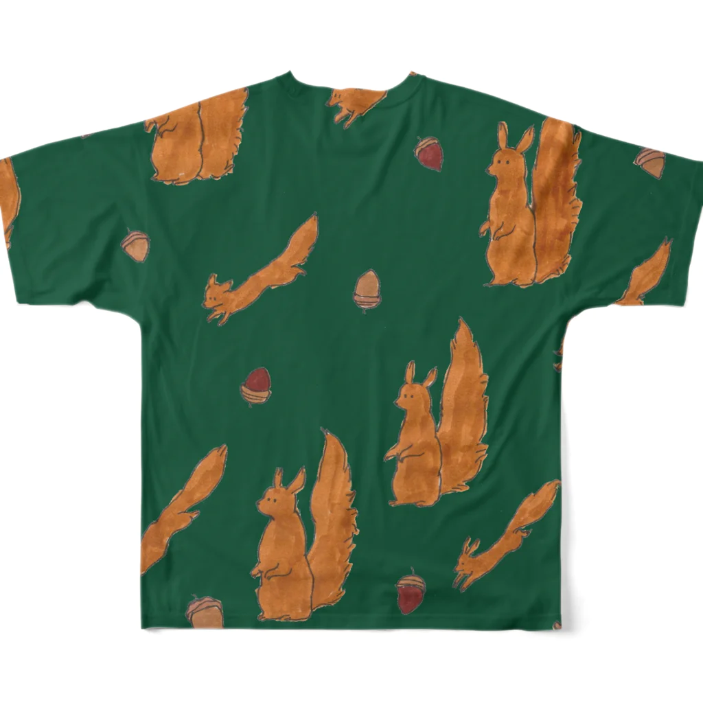 maru-marumochiの動物柄２ All-Over Print T-Shirt :back