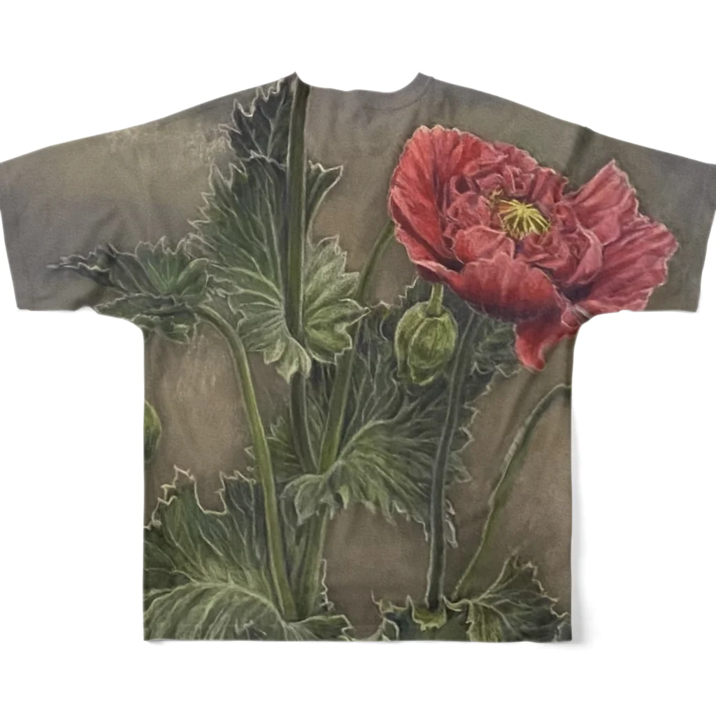 BouqueTの鬼芥子 All-Over Print T-Shirt :back