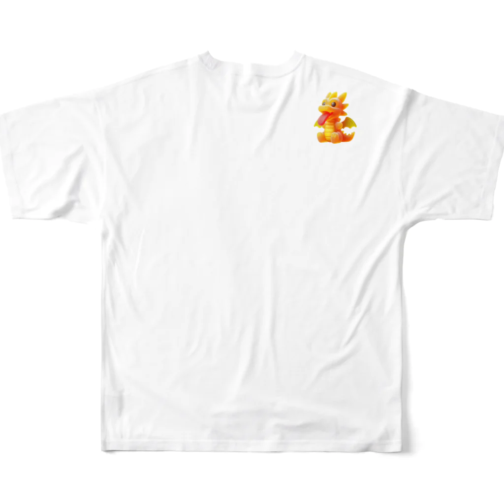 dramusumeのドラぐみ1 All-Over Print T-Shirt :back