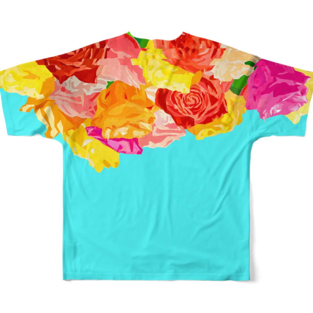 SIXTY-NINE FACTORYの薔薇T フルグラフィックTシャツの背面