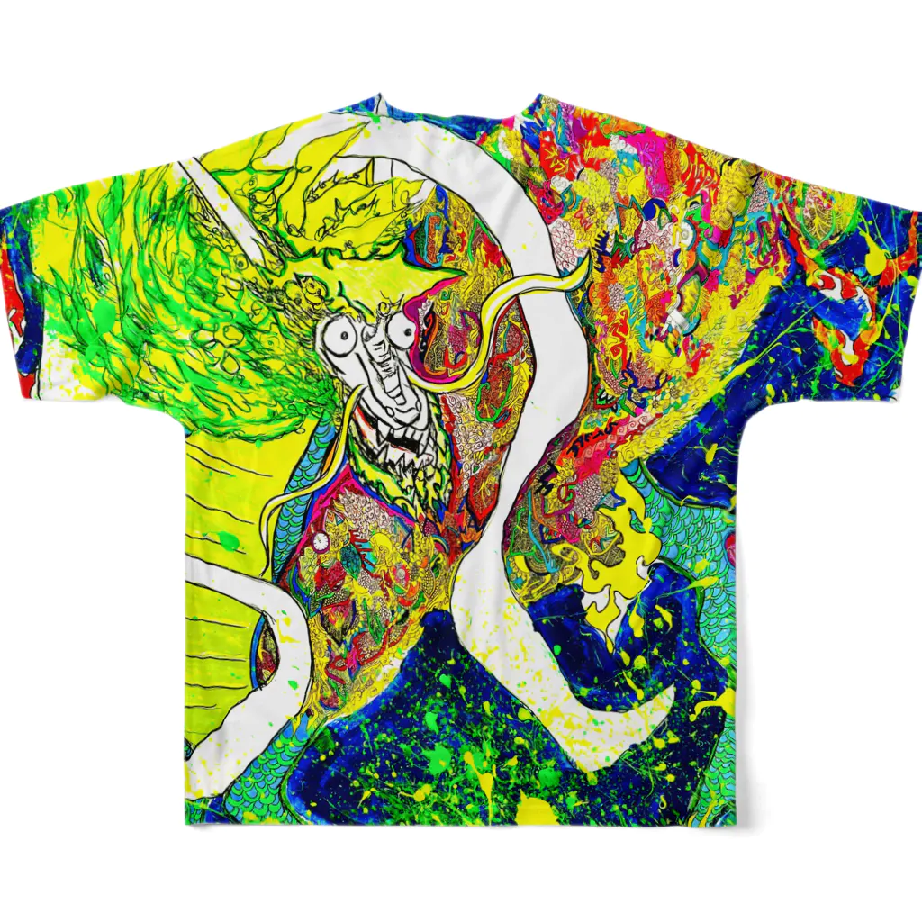 成宮成人の尽きせぬ炎 All-Over Print T-Shirt :back