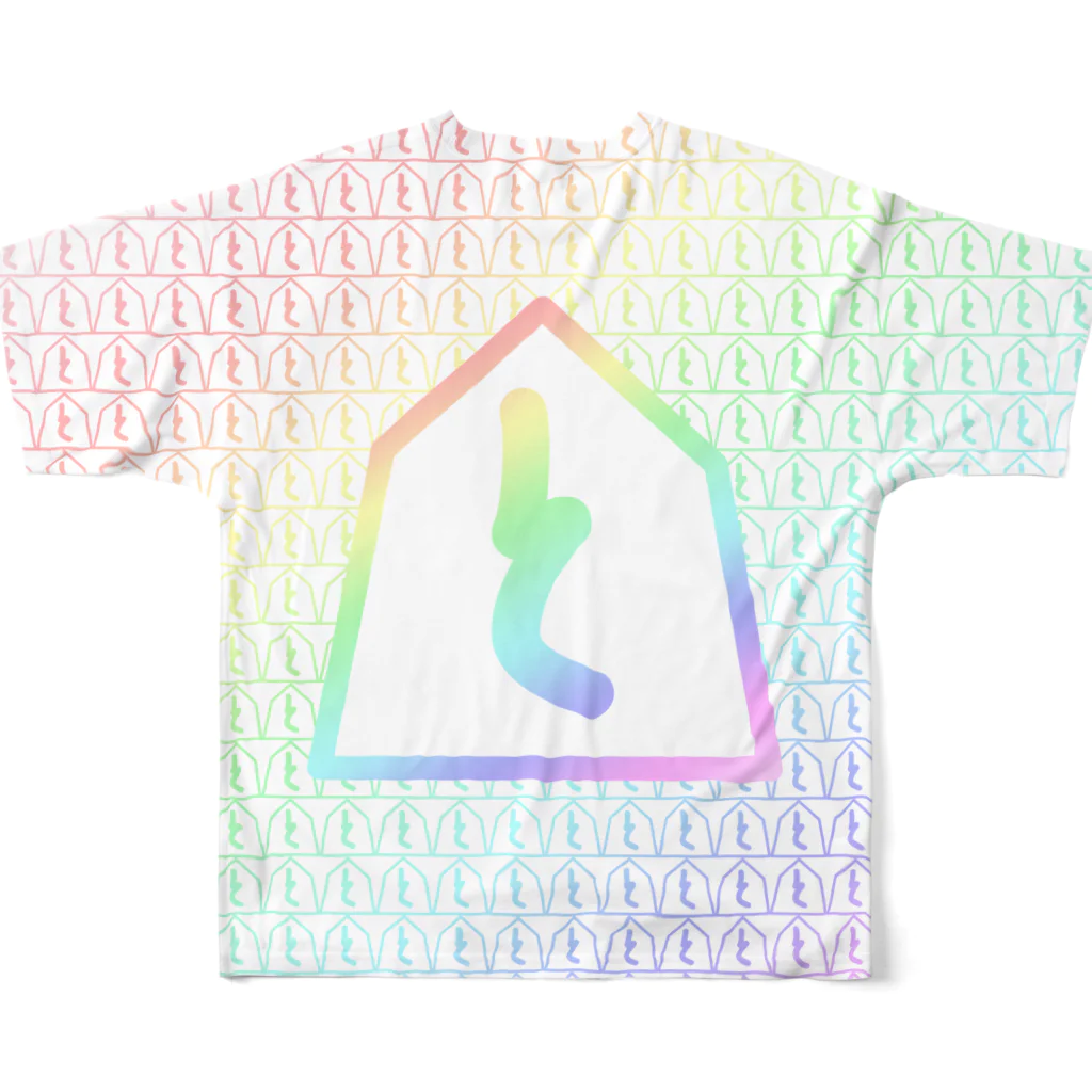 えーしょん【アザラシ・将棋】の歩兵・と金（将棋） All-Over Print T-Shirt :back