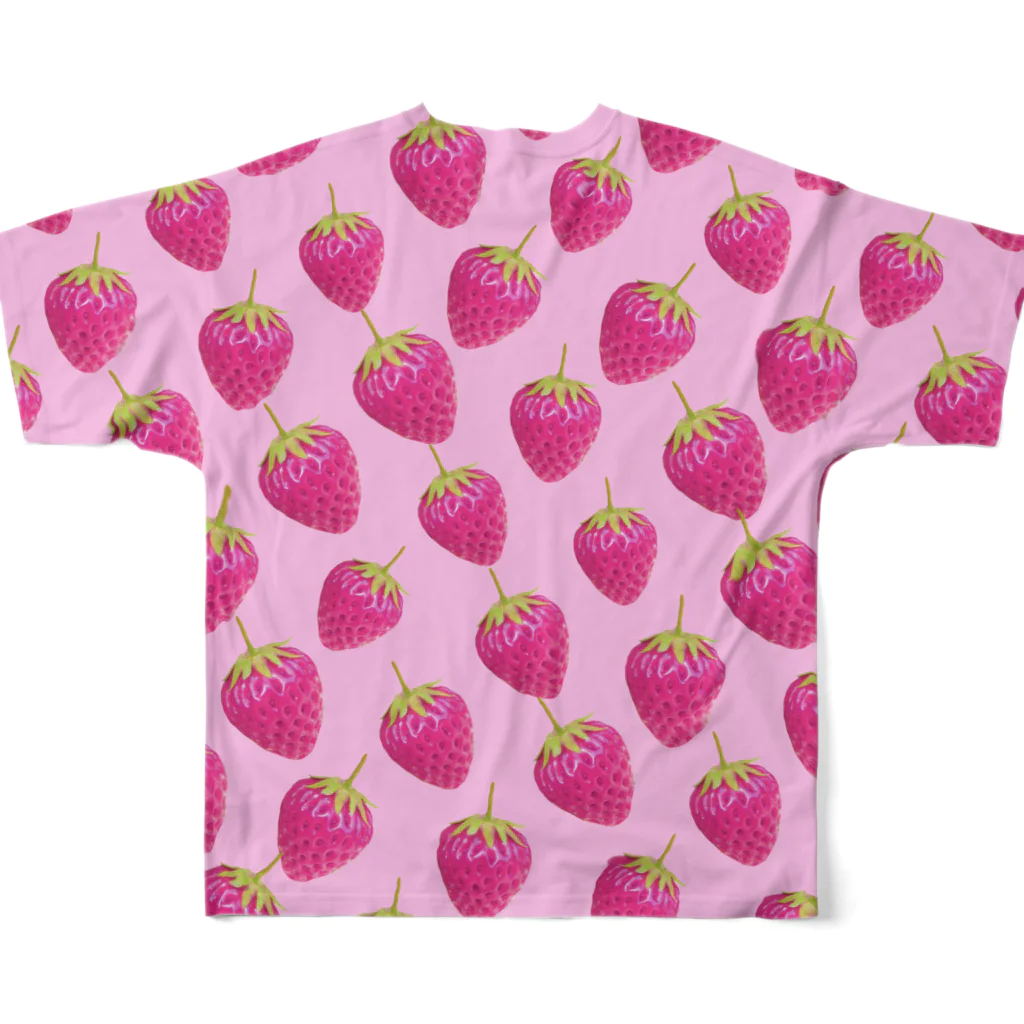 ЯMMRの苺づくし🍓 フルグラフィックTシャツの背面