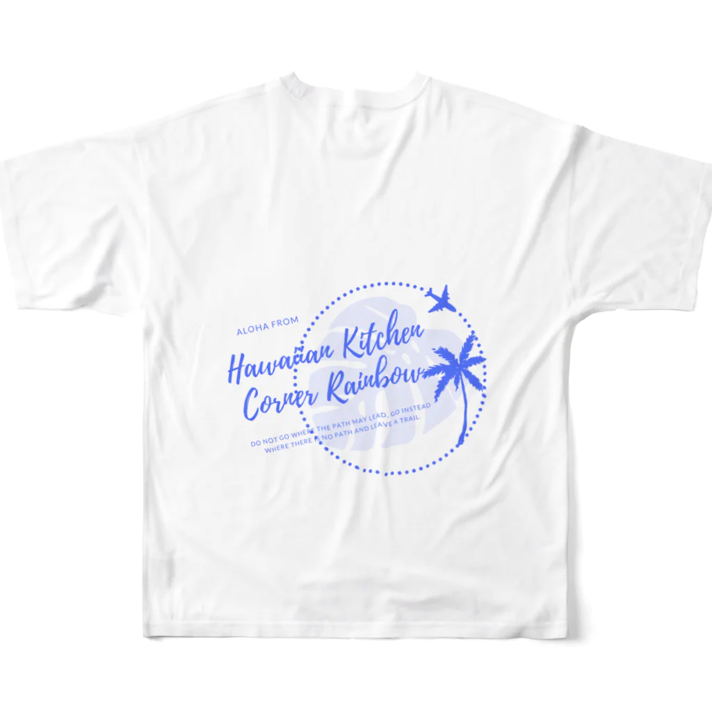 MAKIKO9382のHawaiian Kitchen　Corner Rainbow フルグラフィックTシャツの背面