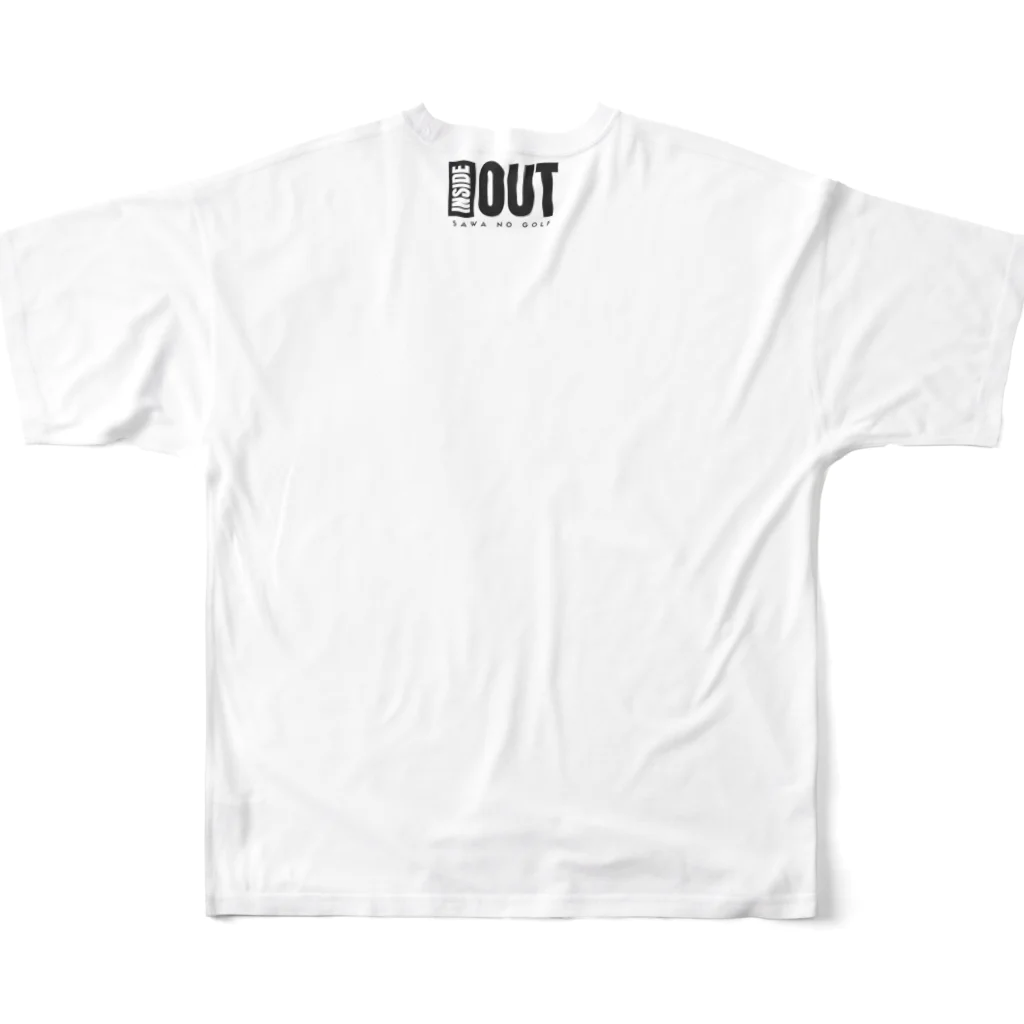 ウラカンラナ2020のSAWANOGOLF ワンポイントロゴTシャツ All-Over Print T-Shirt :back
