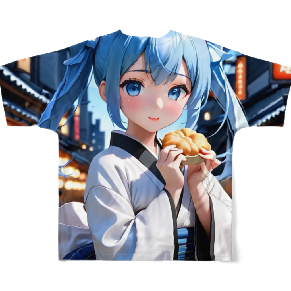 studio AzurのAzur 夏祭り フルグラフィックTシャツの背面