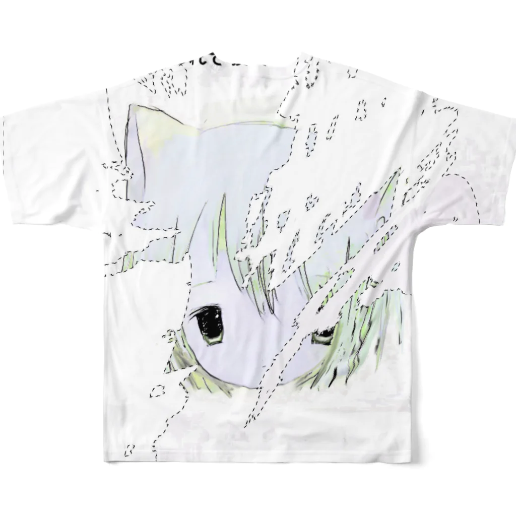 「ごめん々ね 」と言っの交通事故現場Ⅱ All-Over Print T-Shirt :back