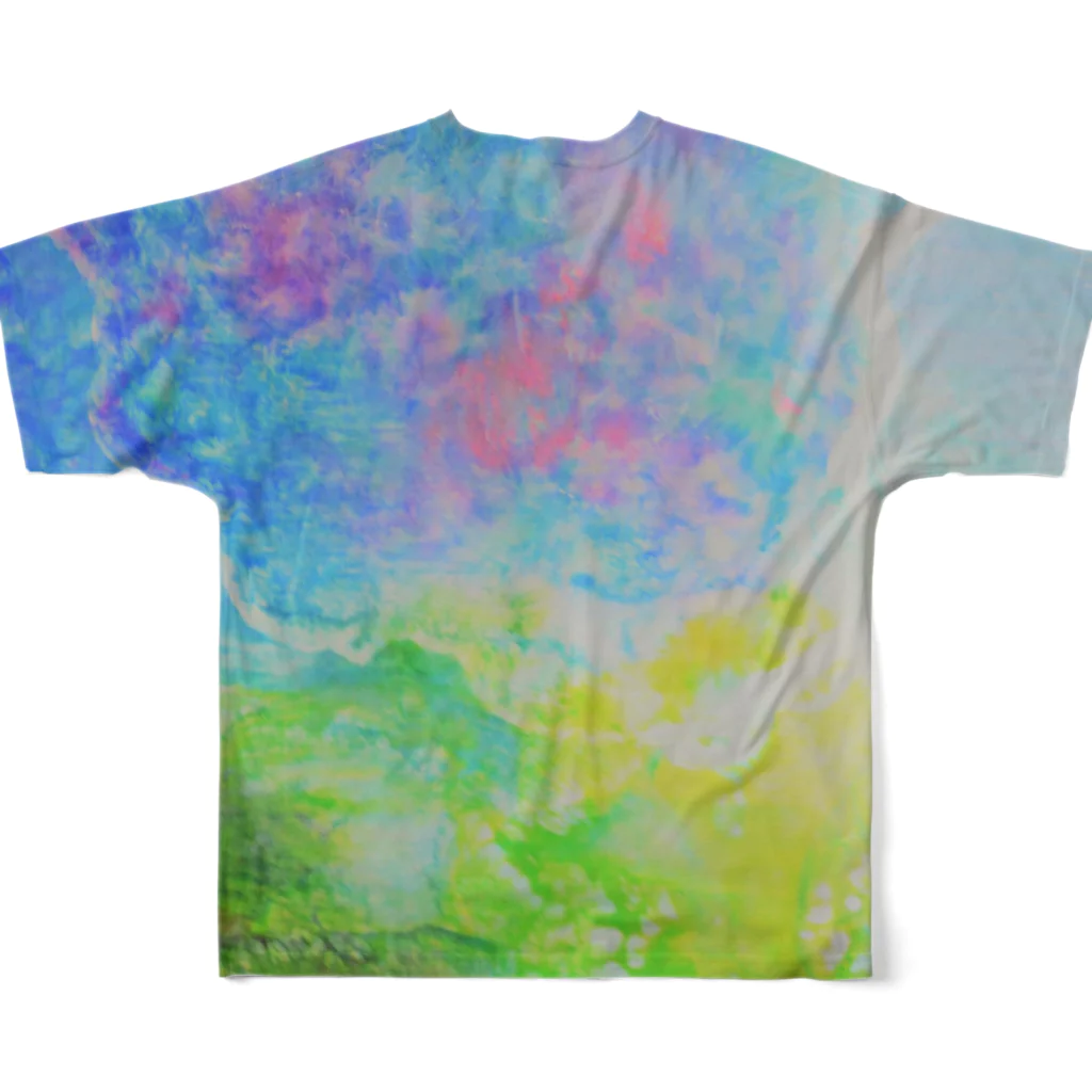 zono-on shop☆の Dammar resin All-Over Print T-Shirt :back