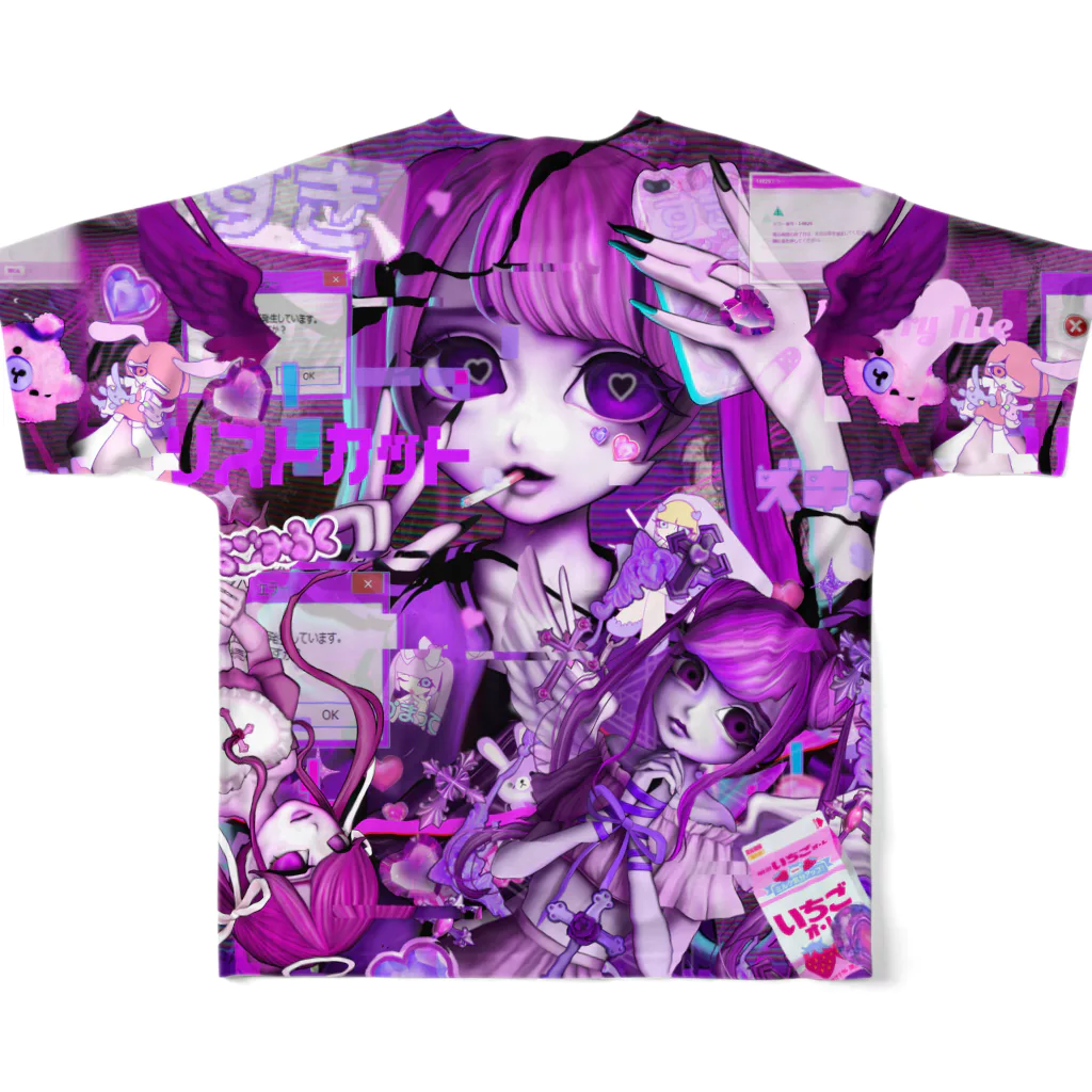 MEAの総柄T All-Over Print T-Shirt :back