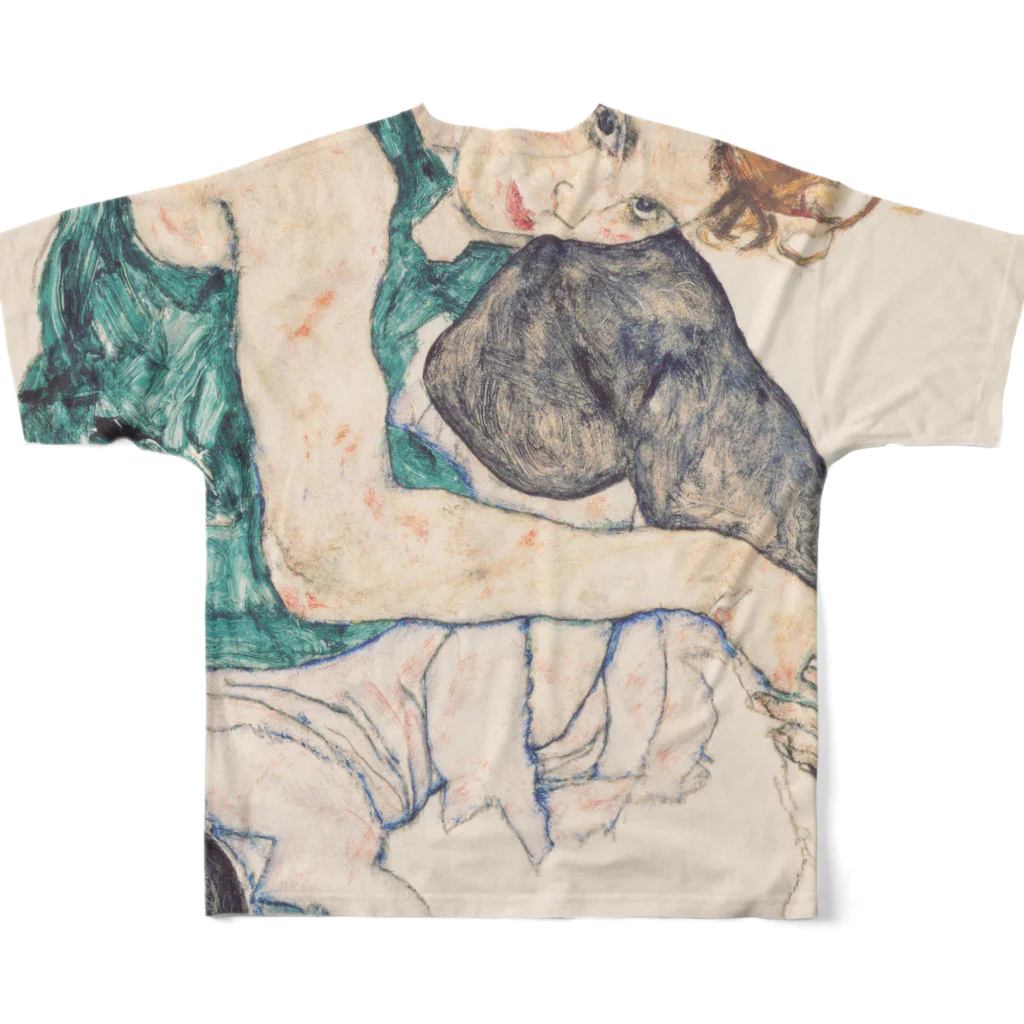 Takahashijunのエゴンシーレ1917 All-Over Print T-Shirt :back