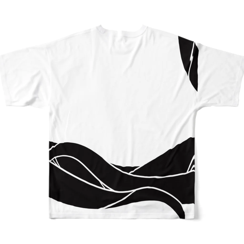 触手マンの触手に巻かれてるTシャツ All-Over Print T-Shirt :back