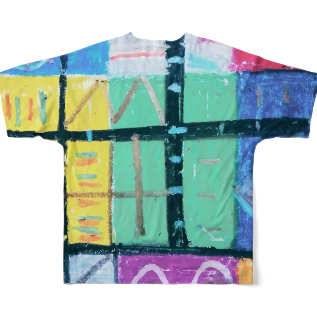 hirakoARTのシャーマニック All-Over Print T-Shirt :back