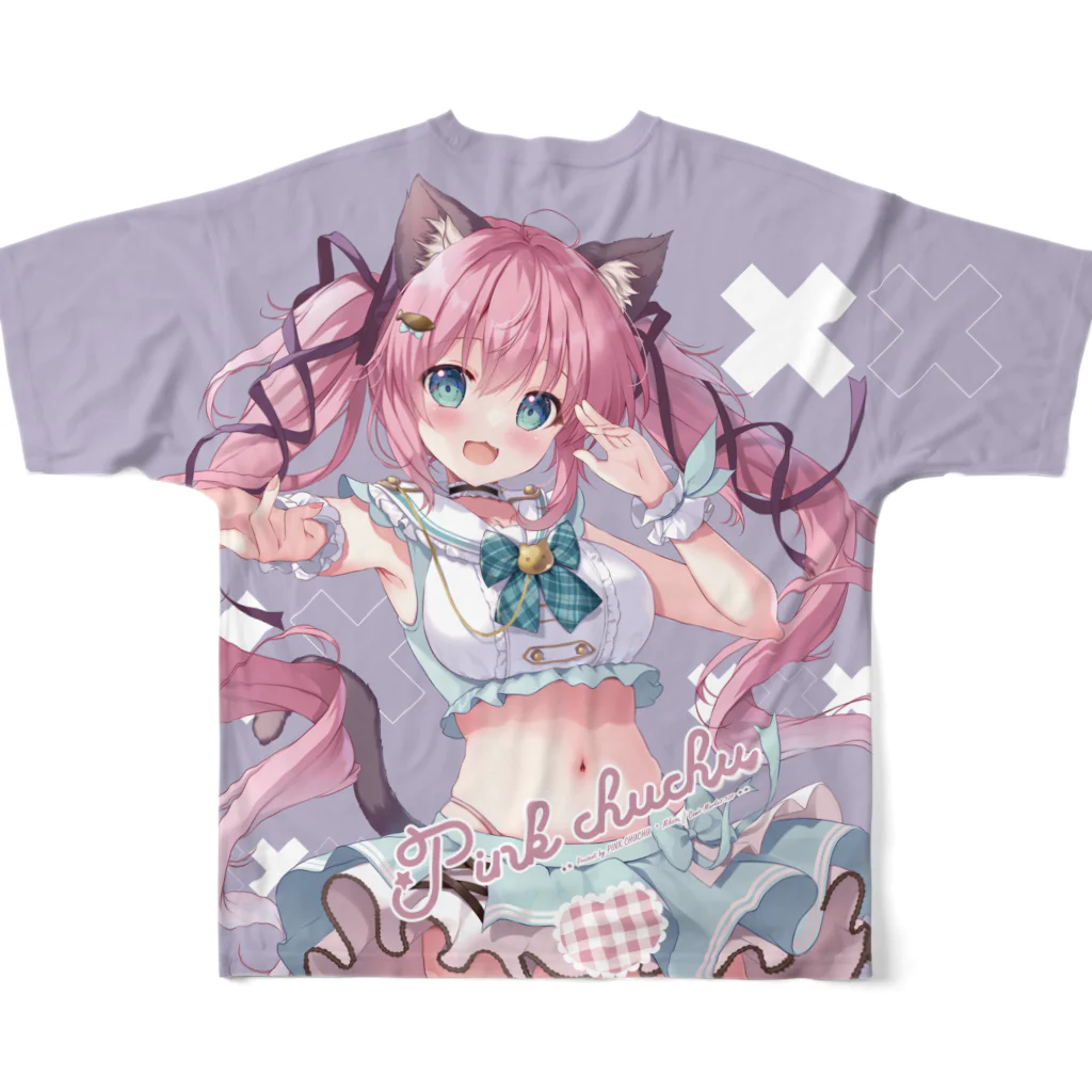 みけおうのアイドルみあちゃん All-Over Print T-Shirt :back