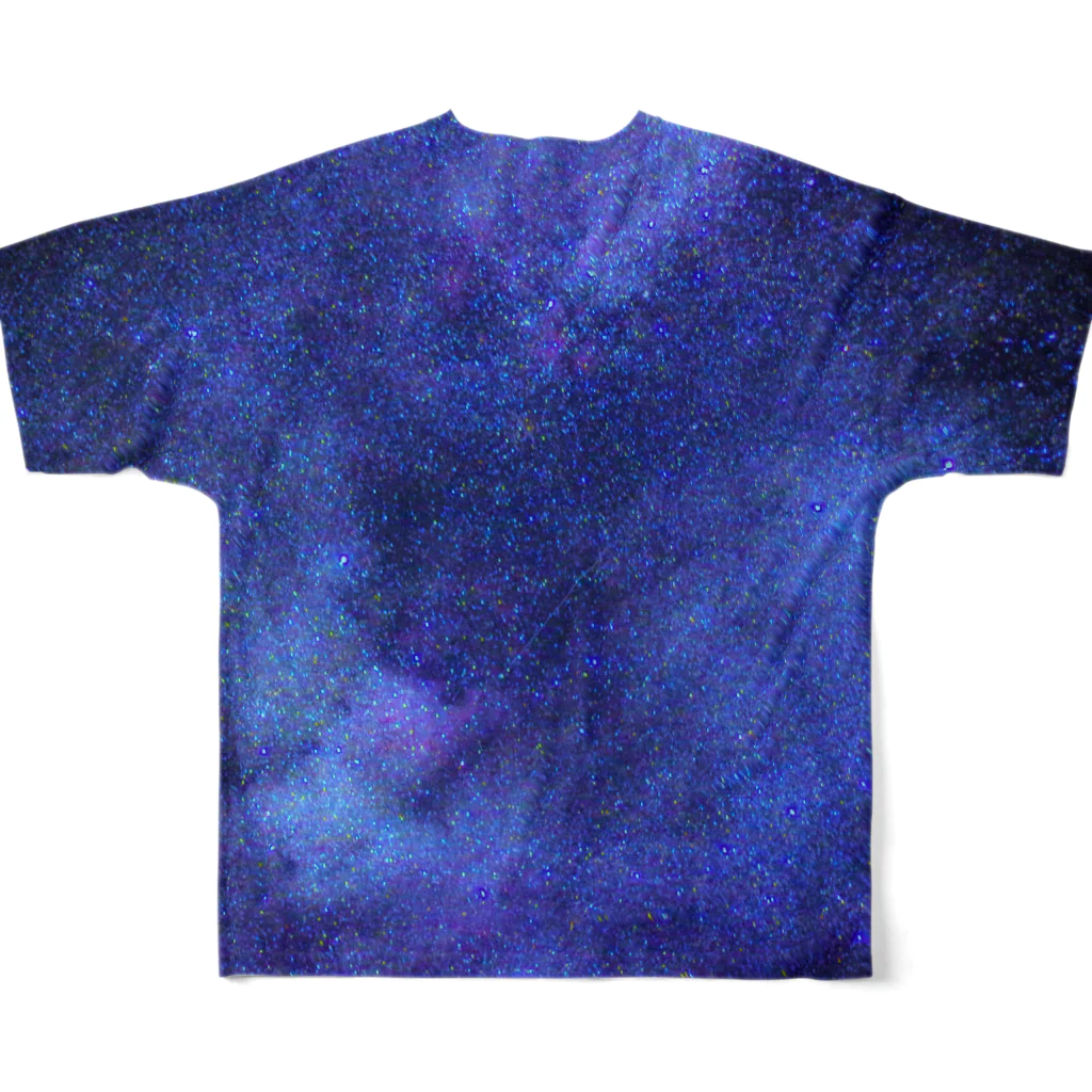 YukapasaのGalaxy Blue All-Over Print T-Shirt :back