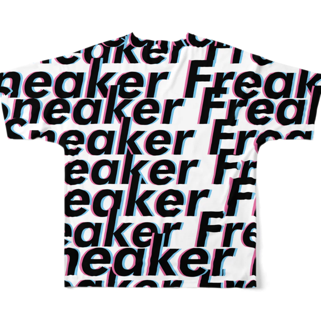 StrangeTwist -ストレンジツイスト-のSneaker Freak　~スニーカーに命をかけて~ フルグラフィックTシャツの背面