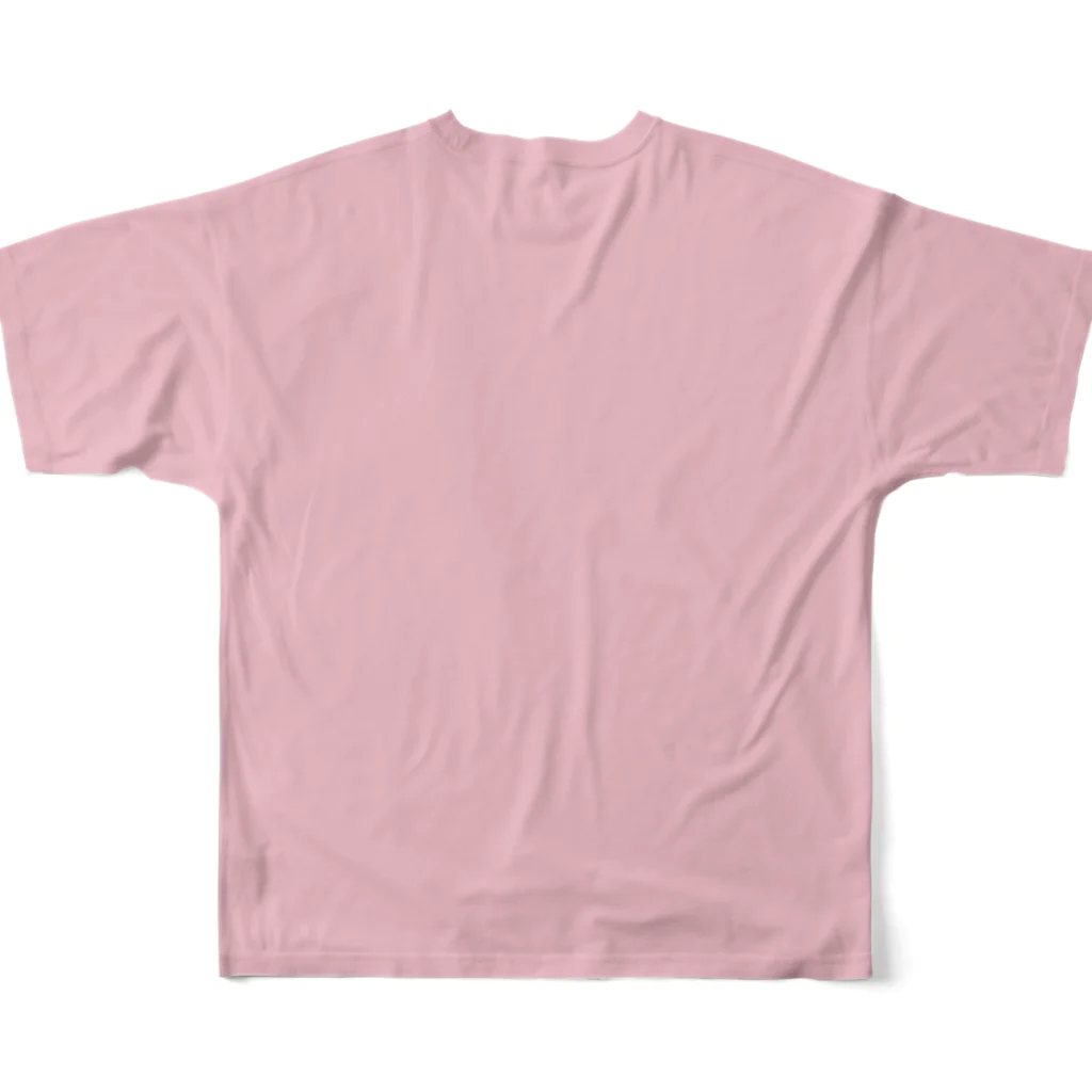 urimushi_064のおひるねピンクセーラーちゃん（PINK） All-Over Print T-Shirt :back