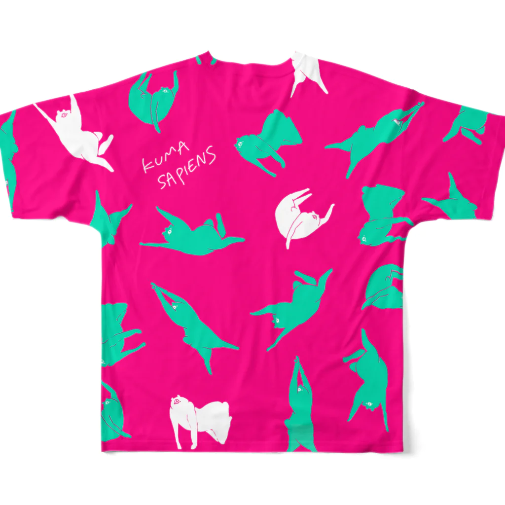 クマ・サピエンスのKUMA SAPIENS All-Over Print T-Shirt :back