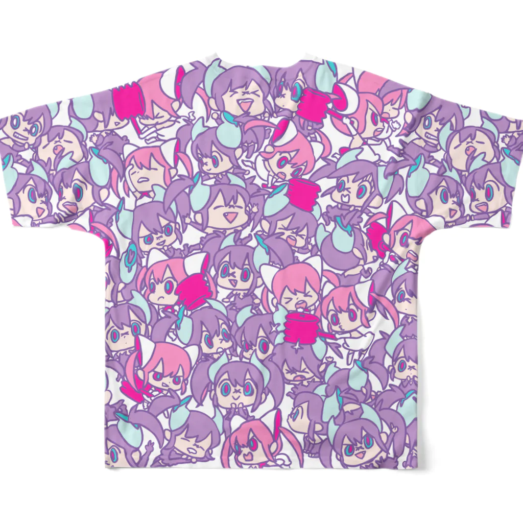 MAYAのちびちびXenna All-Over Print T-Shirt :back