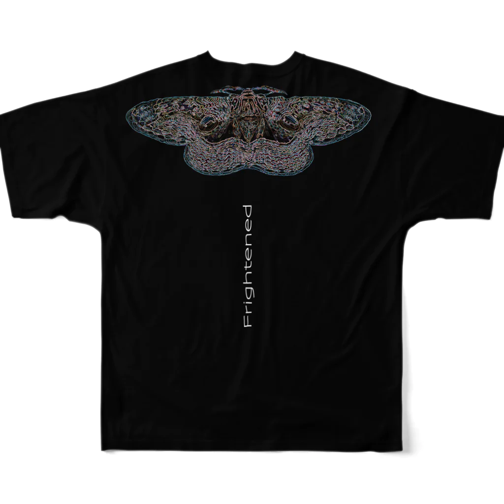 FreQuencyのFrightened All-Over Print T-Shirt :back