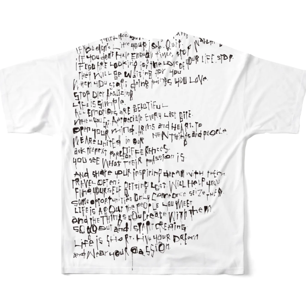 56 - Goroh TagawaのLIZARD All-Over Print T-Shirt :back