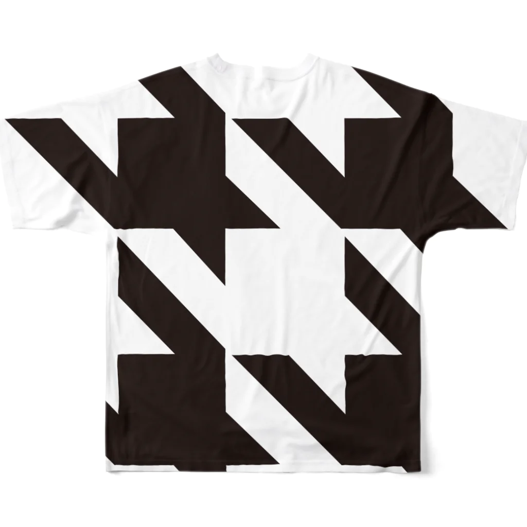 TATEYAMAのHoundtooth All-Over Print T-Shirt :back