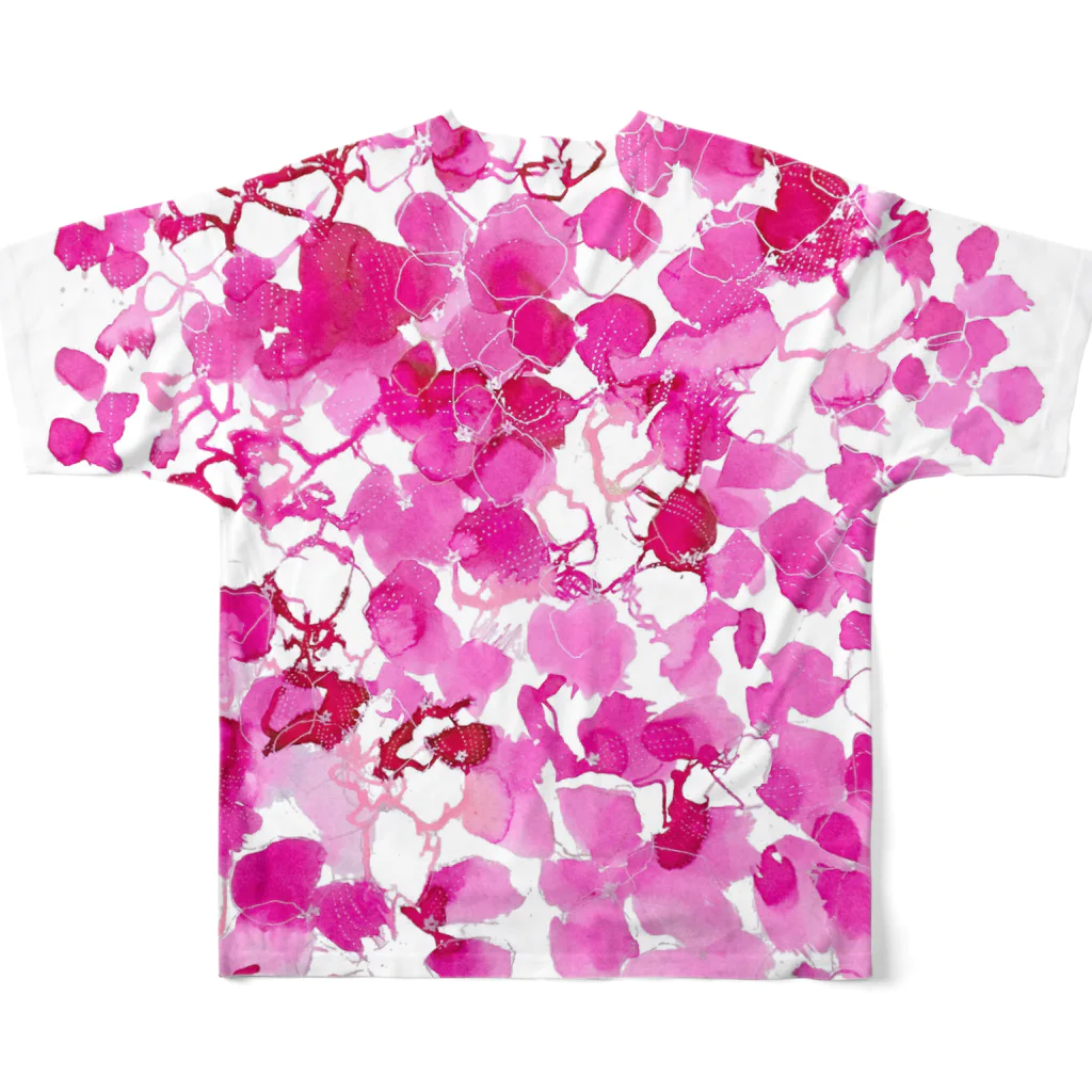 peonicのブーゲンビリア All-Over Print T-Shirt :back