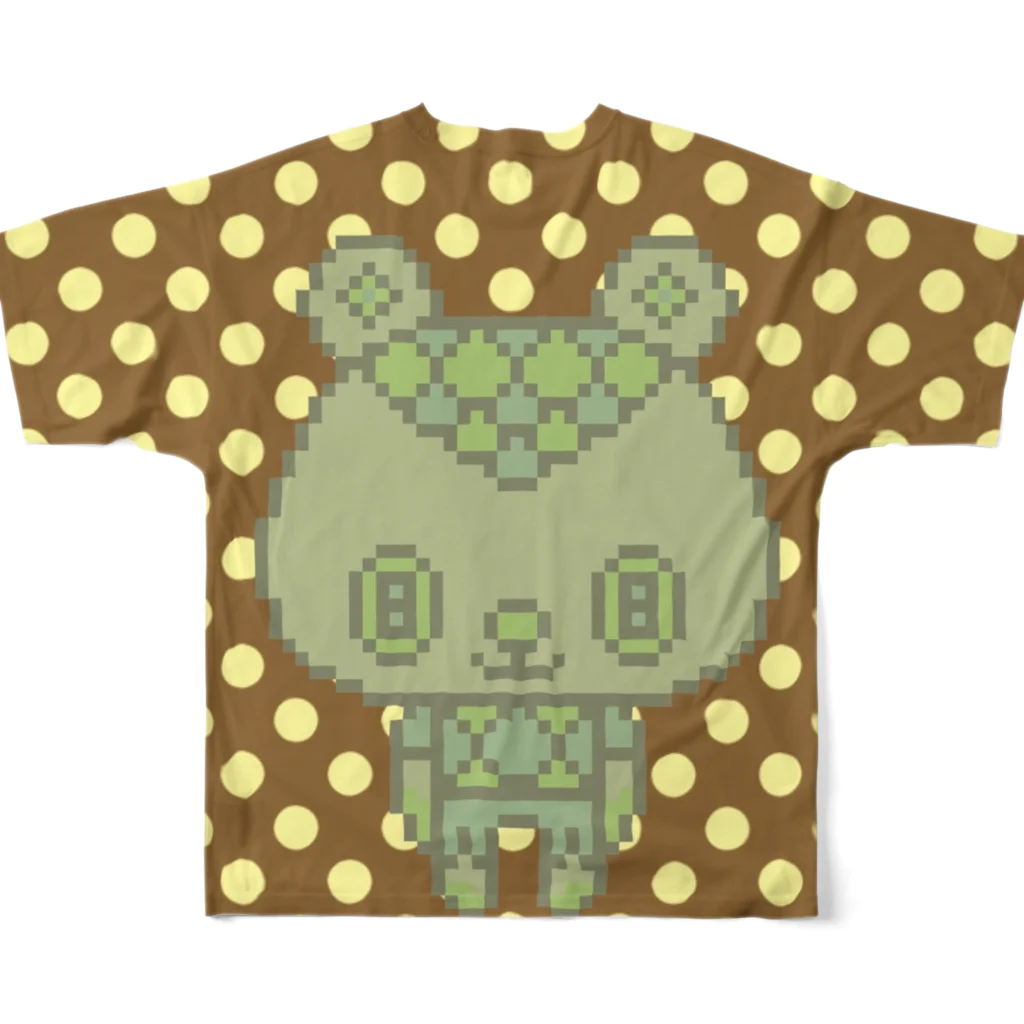 madeathのGreenBear フルグラフィックTシャツの背面