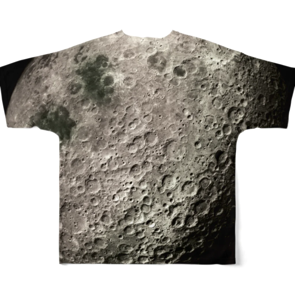 SPACE++の” the MOON - 愛と幸運の星 ” フルグラフィックTシャツの背面